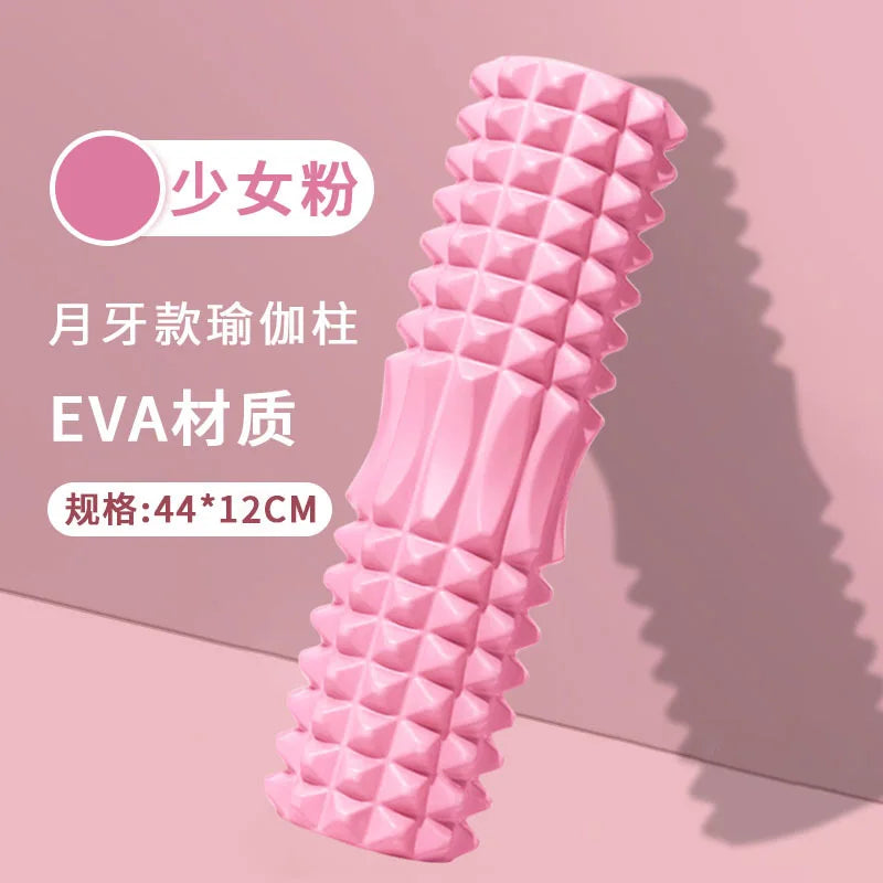 44*12cm EVA foam stick, yoga column, hollow mace, fitness yoga foam roller, yoga massage stick, back leg muscle relaxation