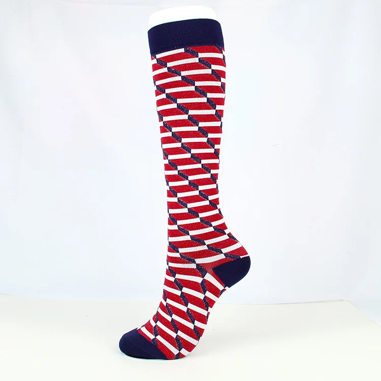 Brothock medical compression stockings pressure sports socks cotton wave point thick composition sports breathable elastic socks