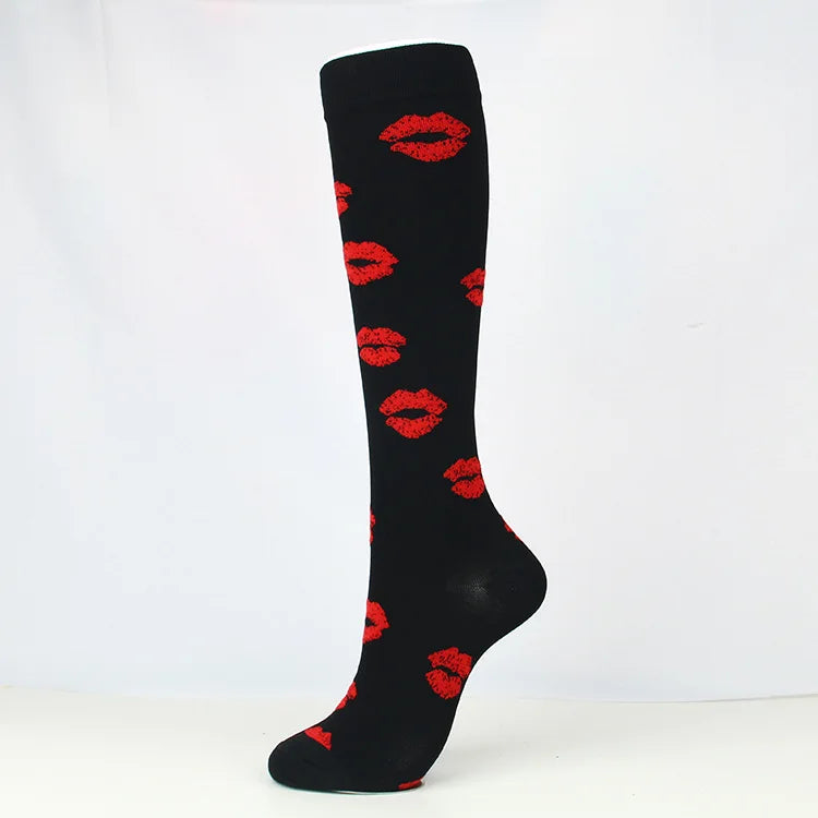 Brothock medical compression stockings pressure sports socks cotton wave point thick composition sports breathable elastic socks