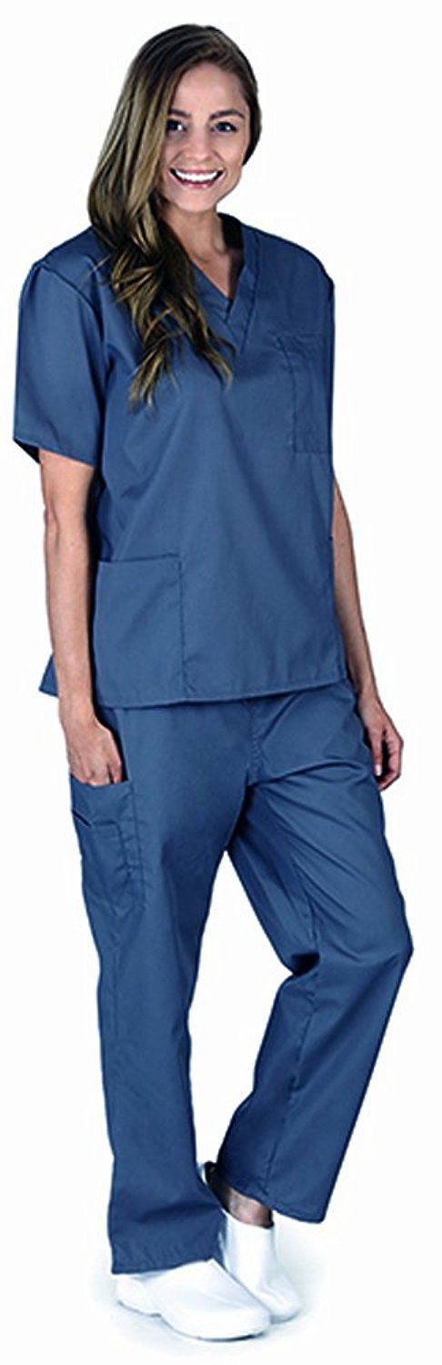 Natural Workwear Uniform - Unisex - Premium Medical Nurse Scrubs Set