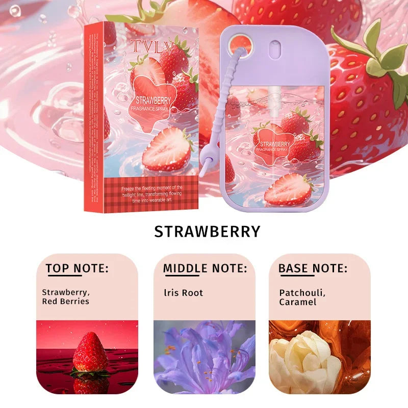 Fresh Air Eau De Toilette 48ml Fruity Perfume Spray Watermelon/strawberry/orange/coffee Fragrance Spray High-quality Women Gifts