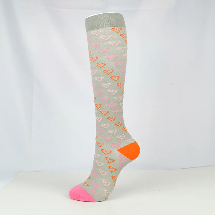 Brothock medical compression stockings pressure sports socks cotton wave point thick composition sports breathable elastic socks