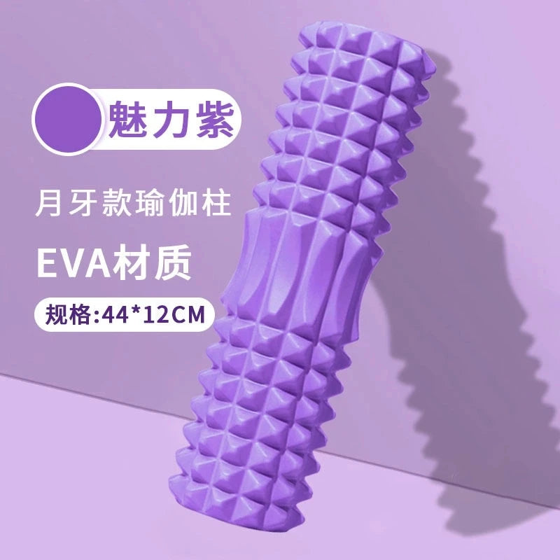 44*12cm EVA foam stick, yoga column, hollow mace, fitness yoga foam roller, yoga massage stick, back leg muscle relaxation