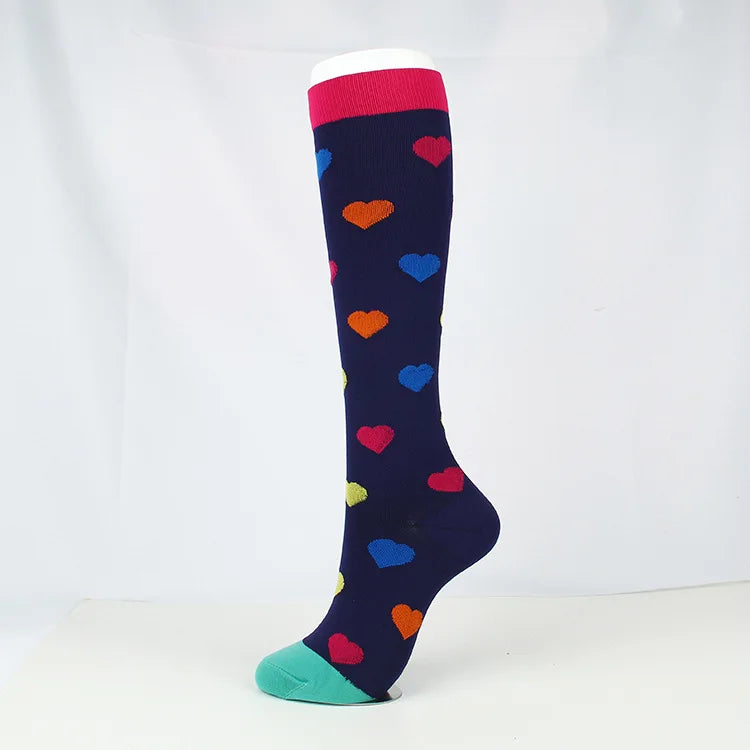 Brothock medical compression stockings pressure sports socks cotton wave point thick composition sports breathable elastic socks