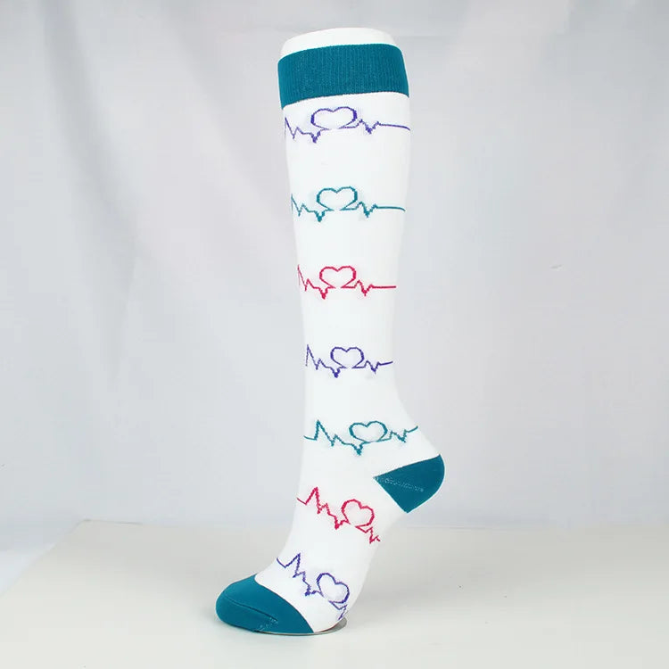 Brothock medical compression stockings pressure sports socks cotton wave point thick composition sports breathable elastic socks