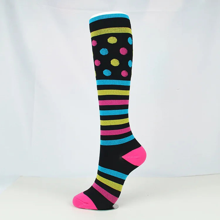 Brothock medical compression stockings pressure sports socks cotton wave point thick composition sports breathable elastic socks