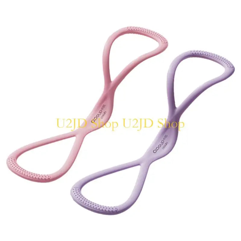 U2JD Premium Silicone Fitness Rope Fitness Resistance Bands Ergonomic Design For Strength Training Flexibility Enhancement