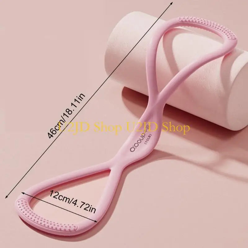 U2JD Premium Silicone Fitness Rope Fitness Resistance Bands Ergonomic Design For Strength Training Flexibility Enhancement