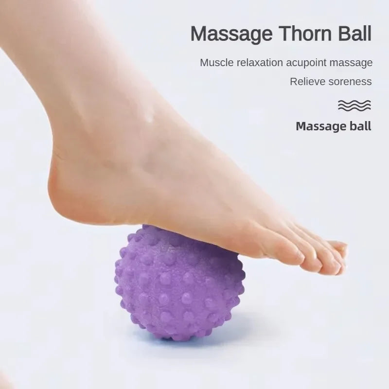 1pc TPE Fascia Massage Ball Yoga Ball Muscle Soothing Roller Shoulder, Neck, Waist and Leg Massager Fitness Relaxation Products