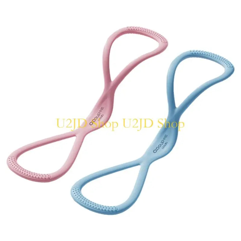 U2JD Premium Silicone Fitness Rope Fitness Resistance Bands Ergonomic Design For Strength Training Flexibility Enhancement