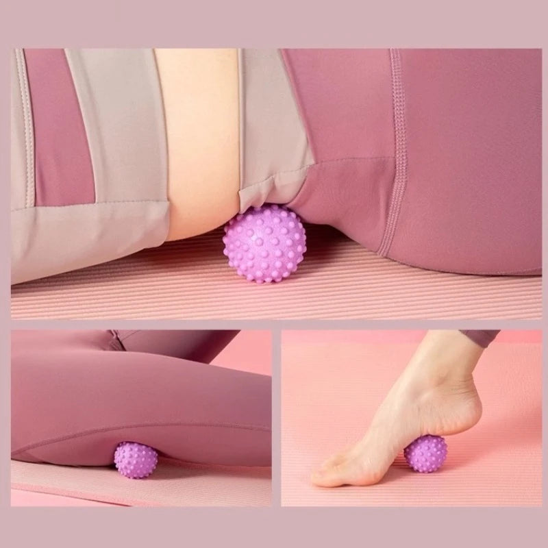 1pc TPE Fascia Massage Ball Yoga Ball Muscle Soothing Roller Shoulder, Neck, Waist and Leg Massager Fitness Relaxation Products