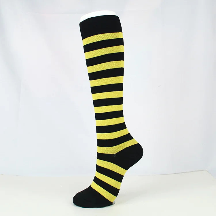 Brothock medical compression stockings pressure sports socks cotton wave point thick composition sports breathable elastic socks