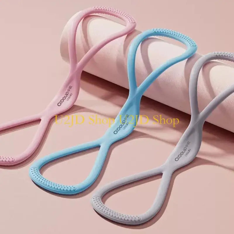 U2JD Premium Silicone Fitness Rope Fitness Resistance Bands Ergonomic Design For Strength Training Flexibility Enhancement