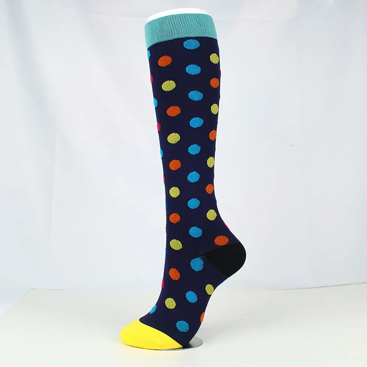 Brothock medical compression stockings pressure sports socks cotton wave point thick composition sports breathable elastic socks