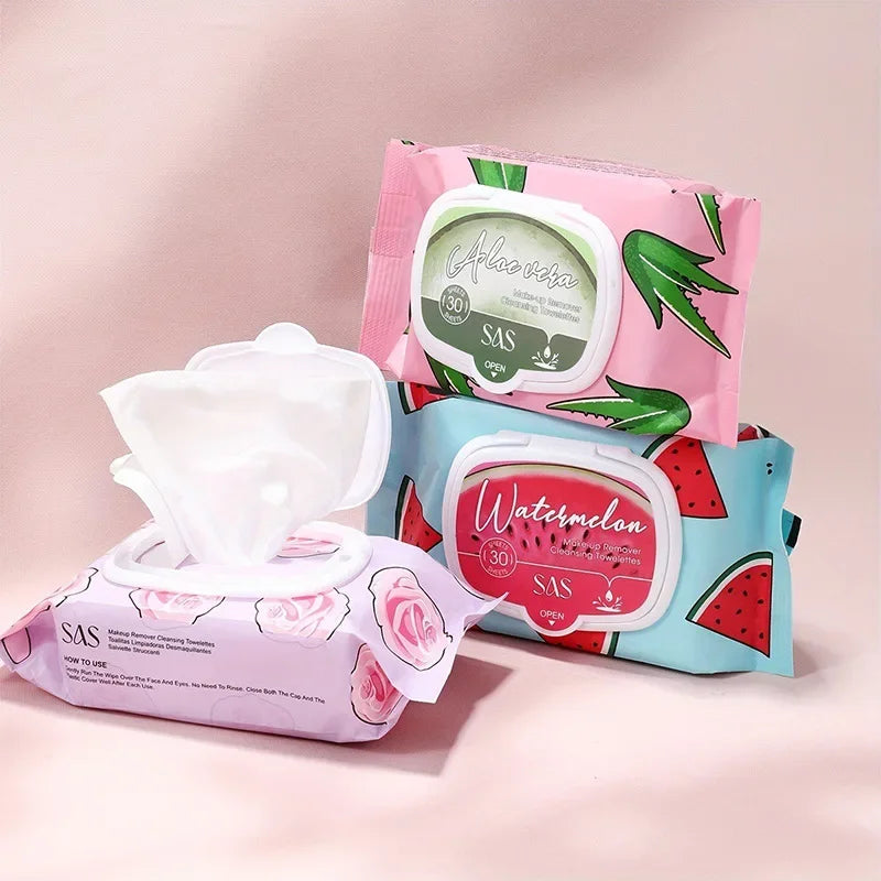 USHAS Makeup Remover Wipes Disposable Deep Cleansing Gentle Non-Irritating  For All Skin Types
