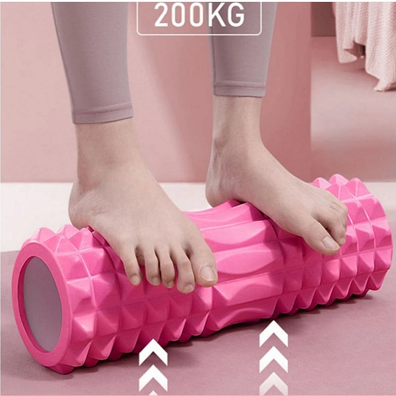44*12cm EVA foam stick, yoga column, hollow mace, fitness yoga foam roller, yoga massage stick, back leg muscle relaxation