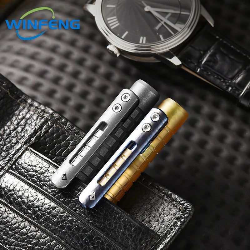 Luxurious Titanium Alloy Tactical Pen PEI Signature Pen Student Office Stationery Emergency Window Breaker Survival Supplies