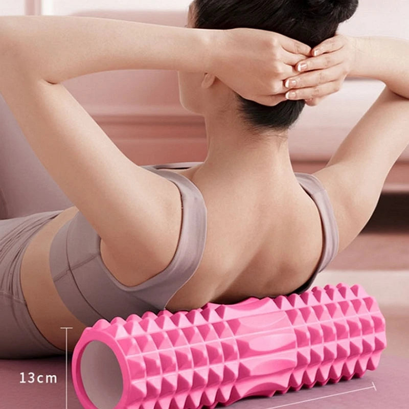 44*12cm EVA foam stick, yoga column, hollow mace, fitness yoga foam roller, yoga massage stick, back leg muscle relaxation