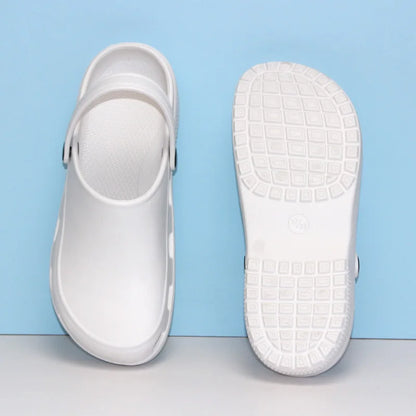 Hot Sale Clinic Surgery Shoes Light Weight Dental Clinic Clogs Anti Slip Nurse Slippers Cheap Back Strap Medical Clogs 5X03-08