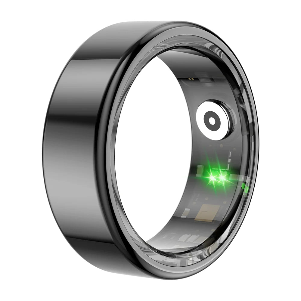 [2024 ] COLMI R02 Smart Ring Military Grade Titanium Steel Shell Health Monitoring IP68 & 5ATM Waterproof Multi-sport Modes
