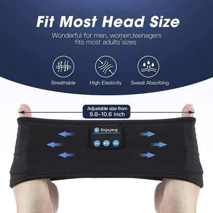 Sleep Headphones Wireless, Bluetooth Sports Headband Headphones with Ultra-Thin HD Stereo Speakers, Perfect for Sleeping,Workout