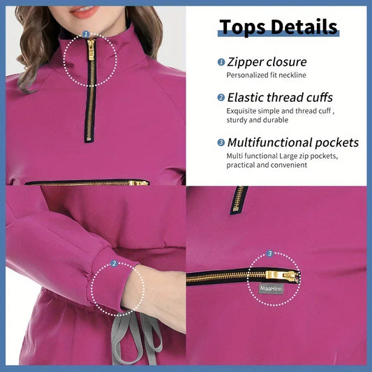 Women Outdoor Sport Suits Nurse Accessories Nursing Workwear Scrub Uniform Jogging Pant Pet Grooming Women Work Clothes