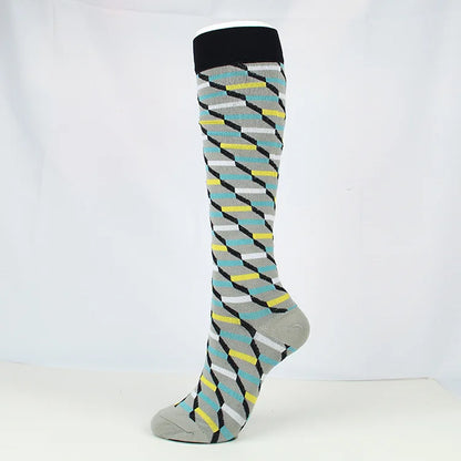 Brothock medical compression stockings pressure sports socks cotton wave point thick composition sports breathable elastic socks