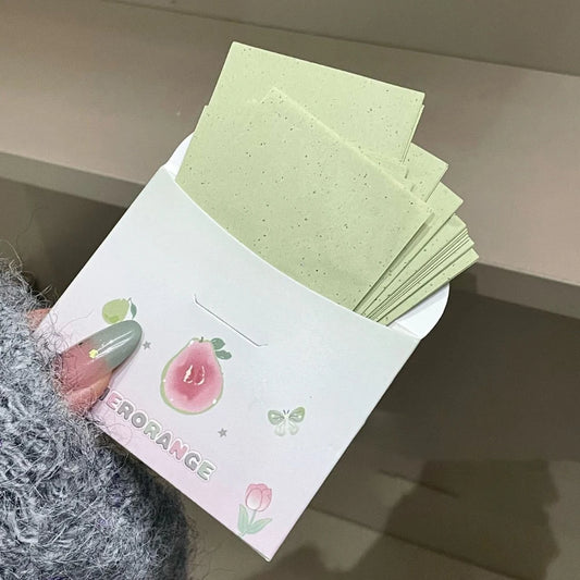 Summer Face Oil Blotting Paper Portable Matting Face Wipes Long-lasting Control Oil Papers Face Cleaning Makeup Tools