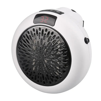 Mini Electric Heater Portable Hot Air Fan Household Desktop Heater Wall Mounted Round Home Appliances Safety Winter Heater