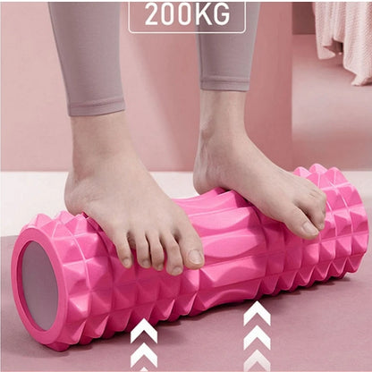 44*12cm EVA foam stick, yoga column, hollow mace, fitness yoga foam roller, yoga massage stick, back leg muscle relaxation